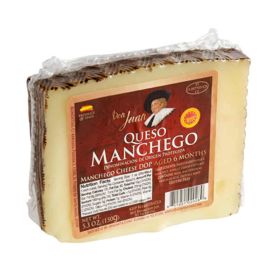 Don Juan Cheese Manchego 6 months Cured (5.29oz per piece) Alan's