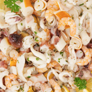 Seafood salad (octopus, conch, shrimp, calamari)